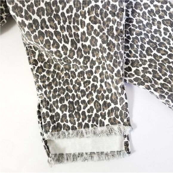 CURRENT ELLIOT High-Rise Snow Leopard Jeans Sz 28 Cheetah Animal Print - Picture 7 of 11